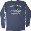 Saltycrew Salty Crew Rooster Premium LS Tee Navy Heather