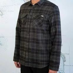Saltycrew Salty Crew Boatyard Tech Flannel Evergreen