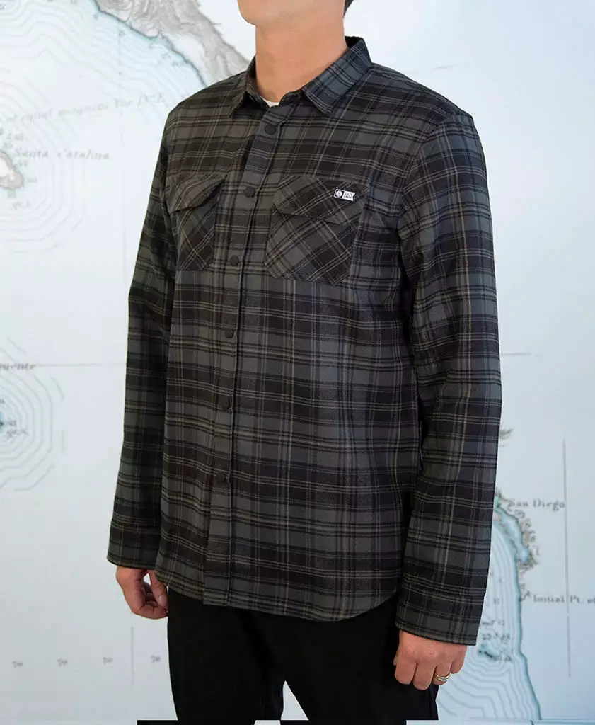 Saltycrew Salty Crew Boatyard Tech Flannel Evergreen 1 Saltycrew Salty Crew Boatyard Tech Flannel Evergreen