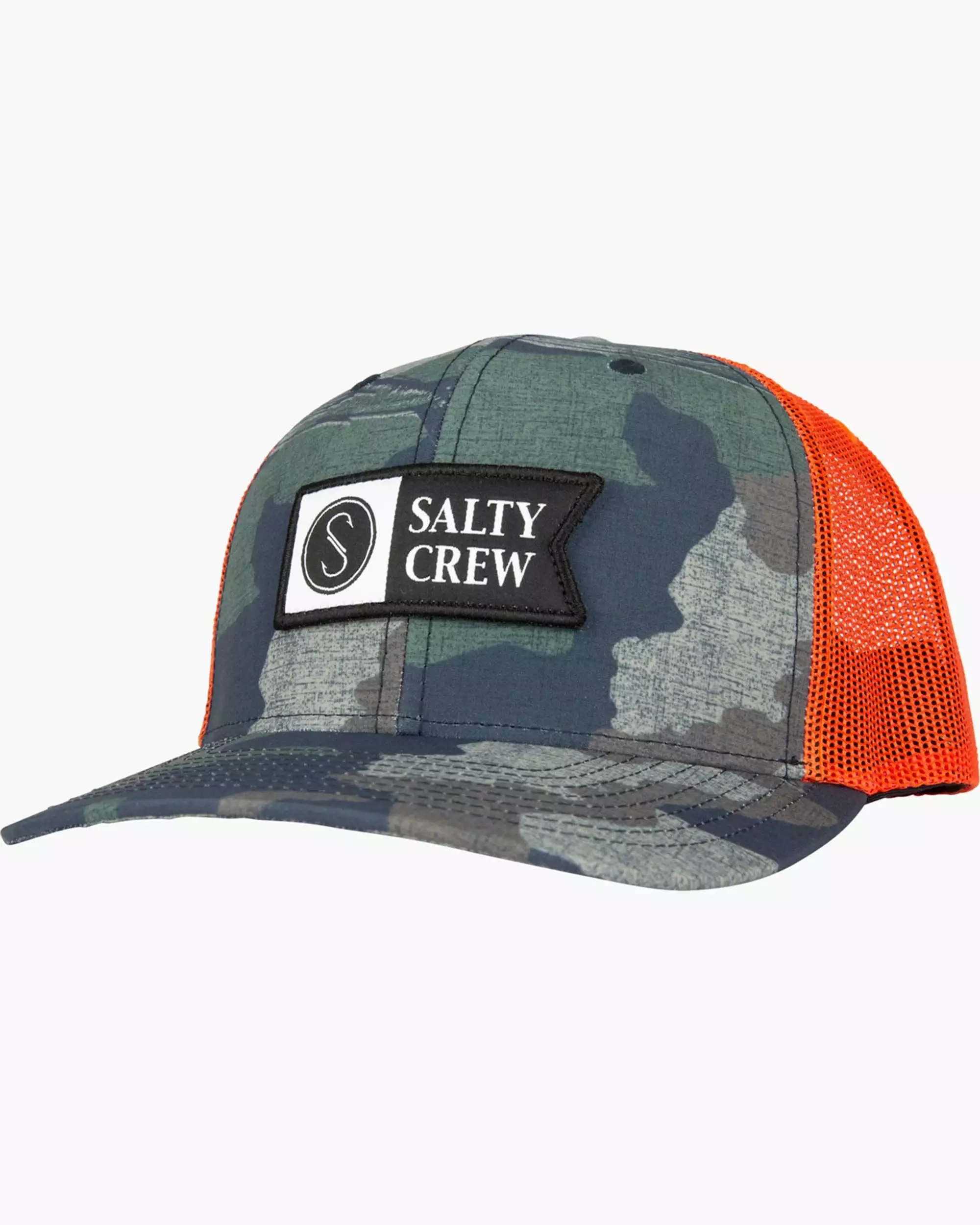 Saltycrew Salty Crew Pinnacle 2 Retro Trucker Hat Camo Orange 1 Saltycrew Salty Crew Pinnacle 2 Retro Trucker Hat Camo Orange