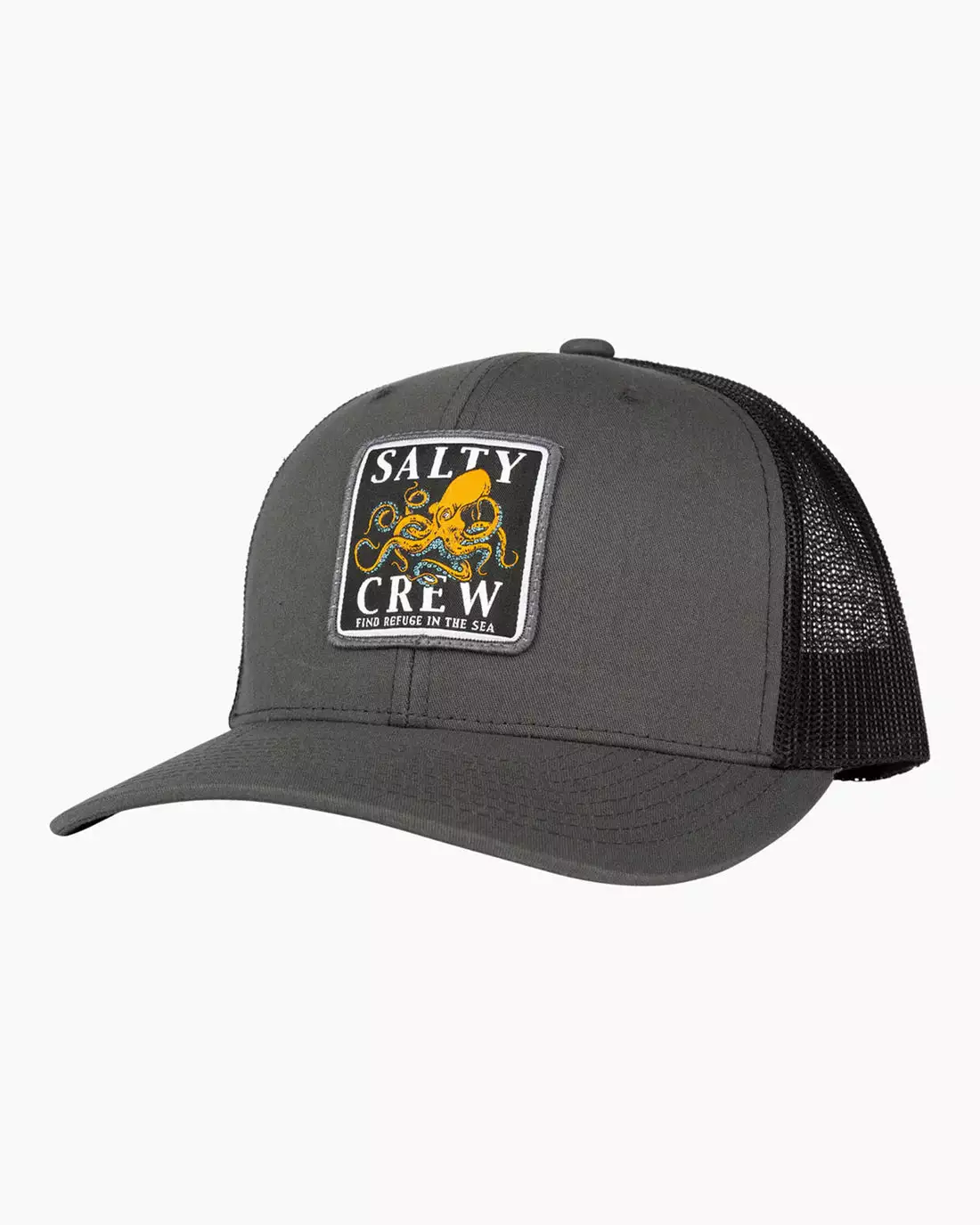 Saltycrew Salty Crew Ink Slinger Retro Trucker Hat Charcoal Black 1 Saltycrew Salty Crew Ink Slinger Retro Trucker Hat Charcoal Black