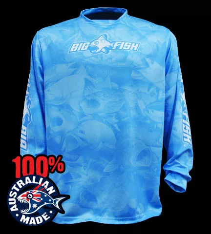 Bigfish Aus CAMO LIGHT BLUE Long Sleeve 1 Bigfish Aus CAMO LIGHT BLUE Long Sleeve