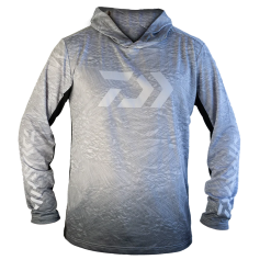 Daiwa Ripple Hooded Jersey Gray
