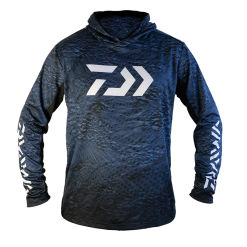 Daiwa Ripple Hooded Jersey Navy