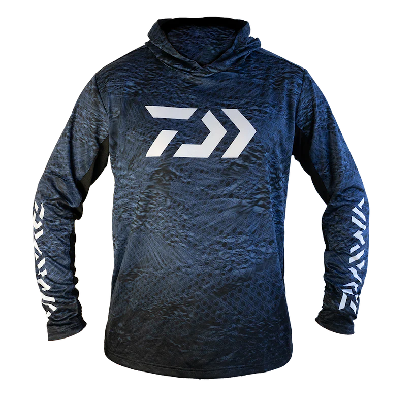 Daiwa Ripple Hooded Jersey Navy 1 Daiwa Ripple Hooded Jersey Navy