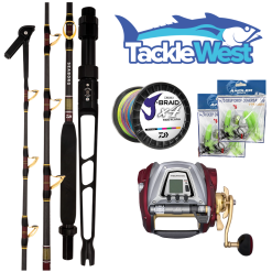 Daiwa Seaborg 1200 Electric Combo 2x Rigs