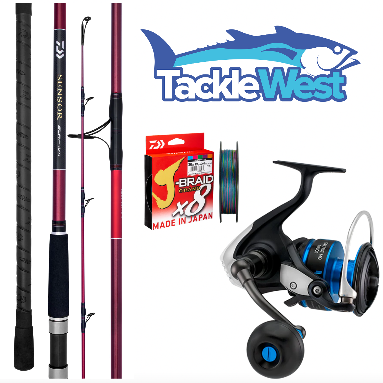 TackleWest Daiwa Sensor Surf Beach Combo 1 TackleWest Daiwa Sensor Surf Beach Combo
