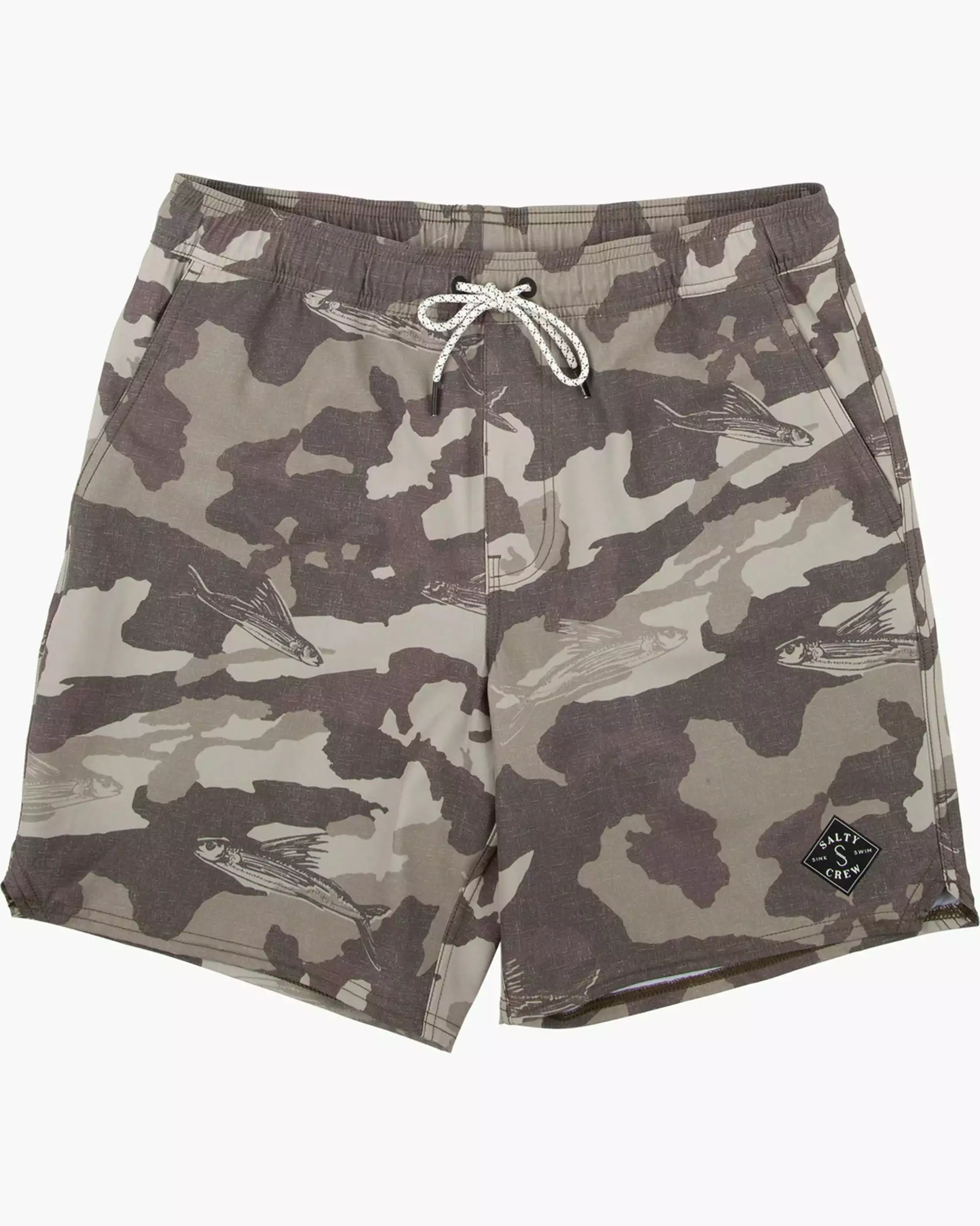Saltycrew Salty Crew Lowtide Elastic Boardshort Camo Tan 1 Saltycrew Salty Crew Lowtide Elastic Boardshort Camo Tan