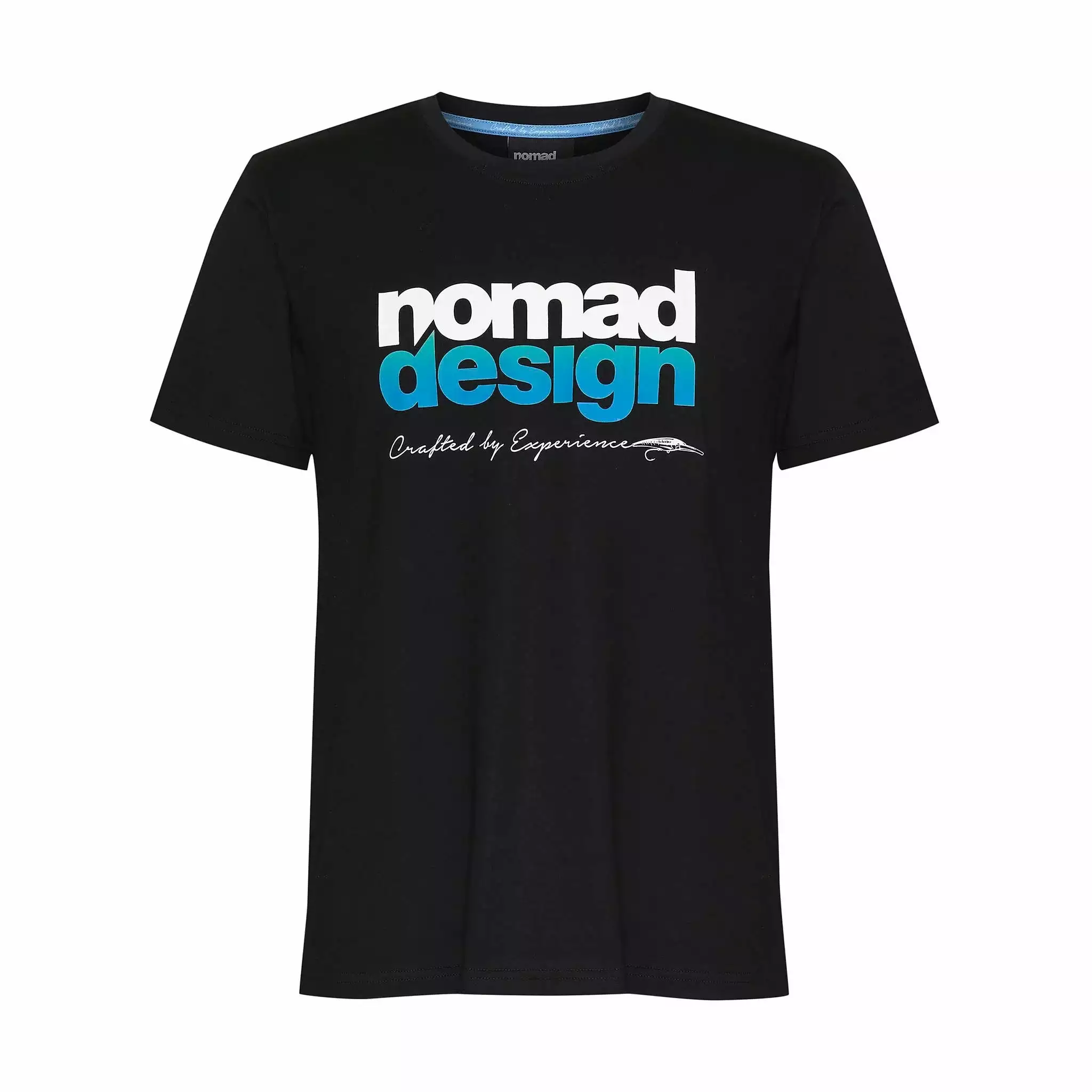 Nomad Design T/S Logo Aqua Fade Black 1 Nomad Design T/S Logo Aqua Fade Black