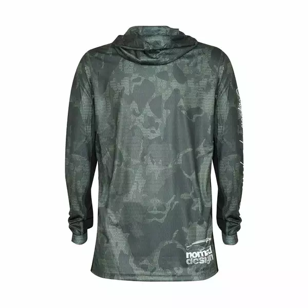Nomad Design Hooded Tech Shirt Camo Khaki 2 Nomad Design Hooded Tech Shirt Camo Khaki - Image 2