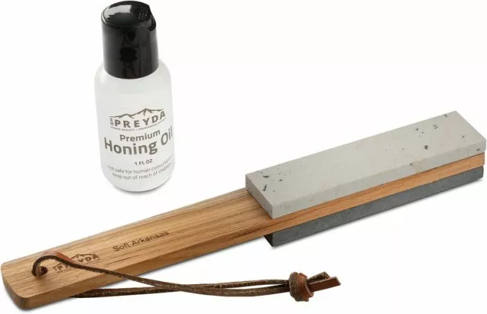 RH Preyda Natural Arkansas Double Sided Paddle Stone 1 RH Preyda Natural Arkansas Double Sided Paddle Stone