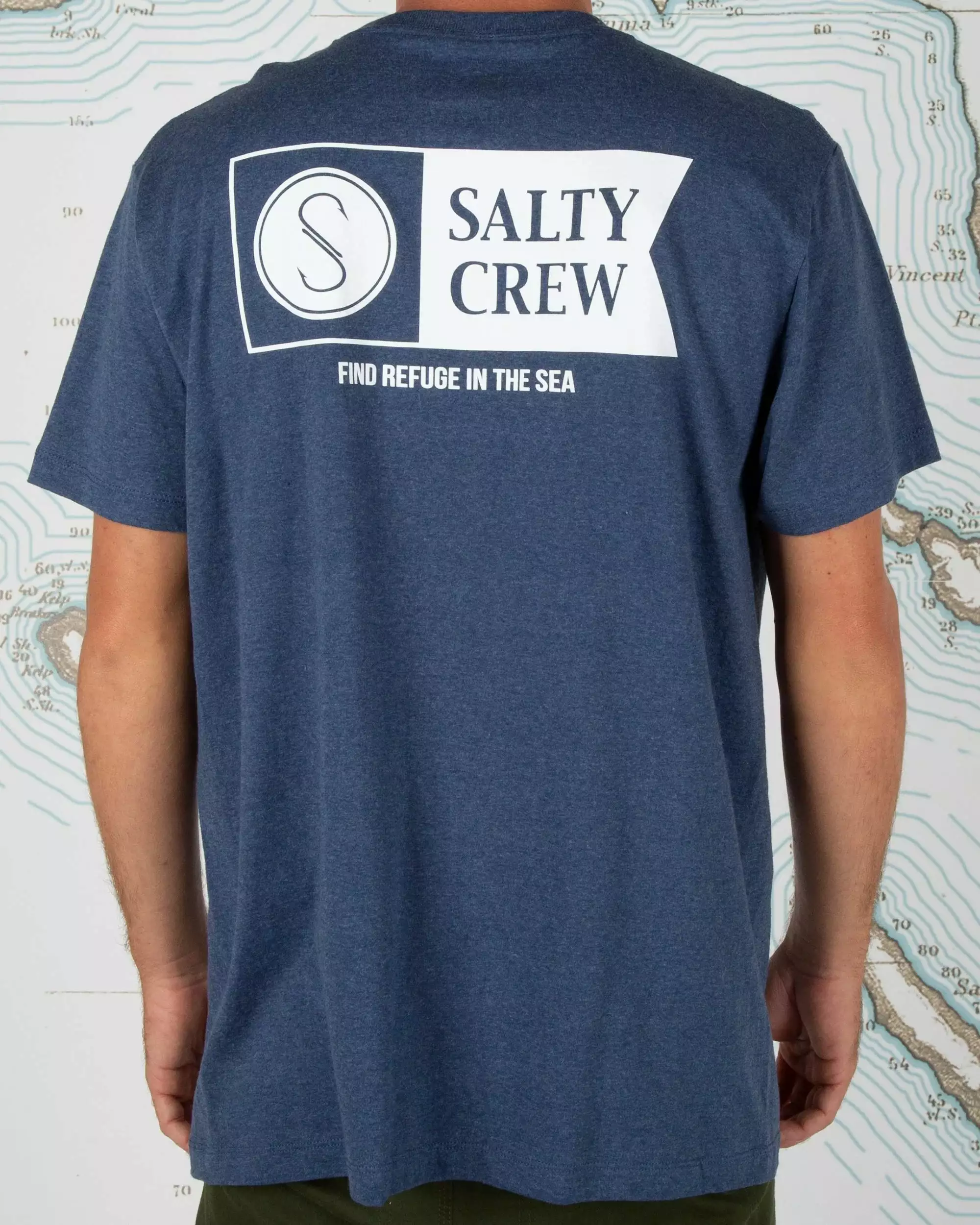 Saltycrew Salty Crew Alpha SS Tee Navy 1 Saltycrew Salty Crew Alpha SS Tee Navy