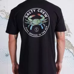 Saltycrew Salty Crew Blue Crabber SS Tee Black