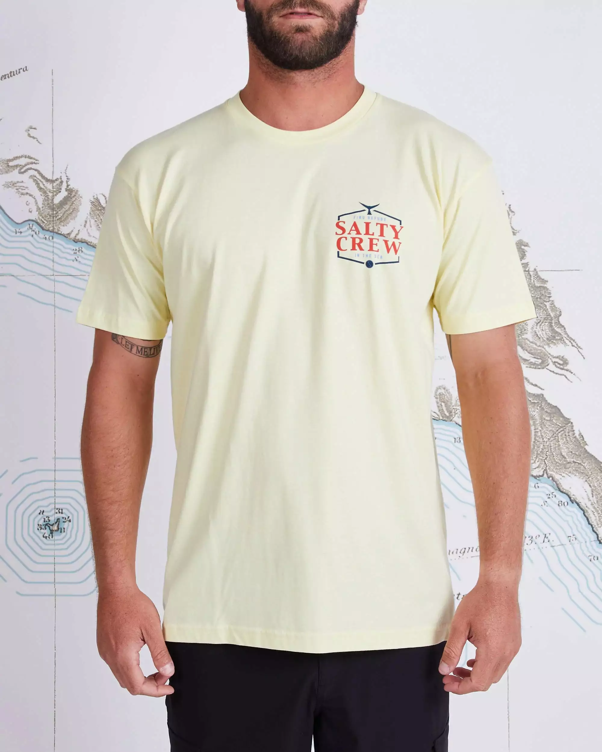 Saltycrew Salty Crew Skipjack Premium SS Tee Banana 2 Saltycrew Salty Crew Skipjack Premium SS Tee Banana - Image 2