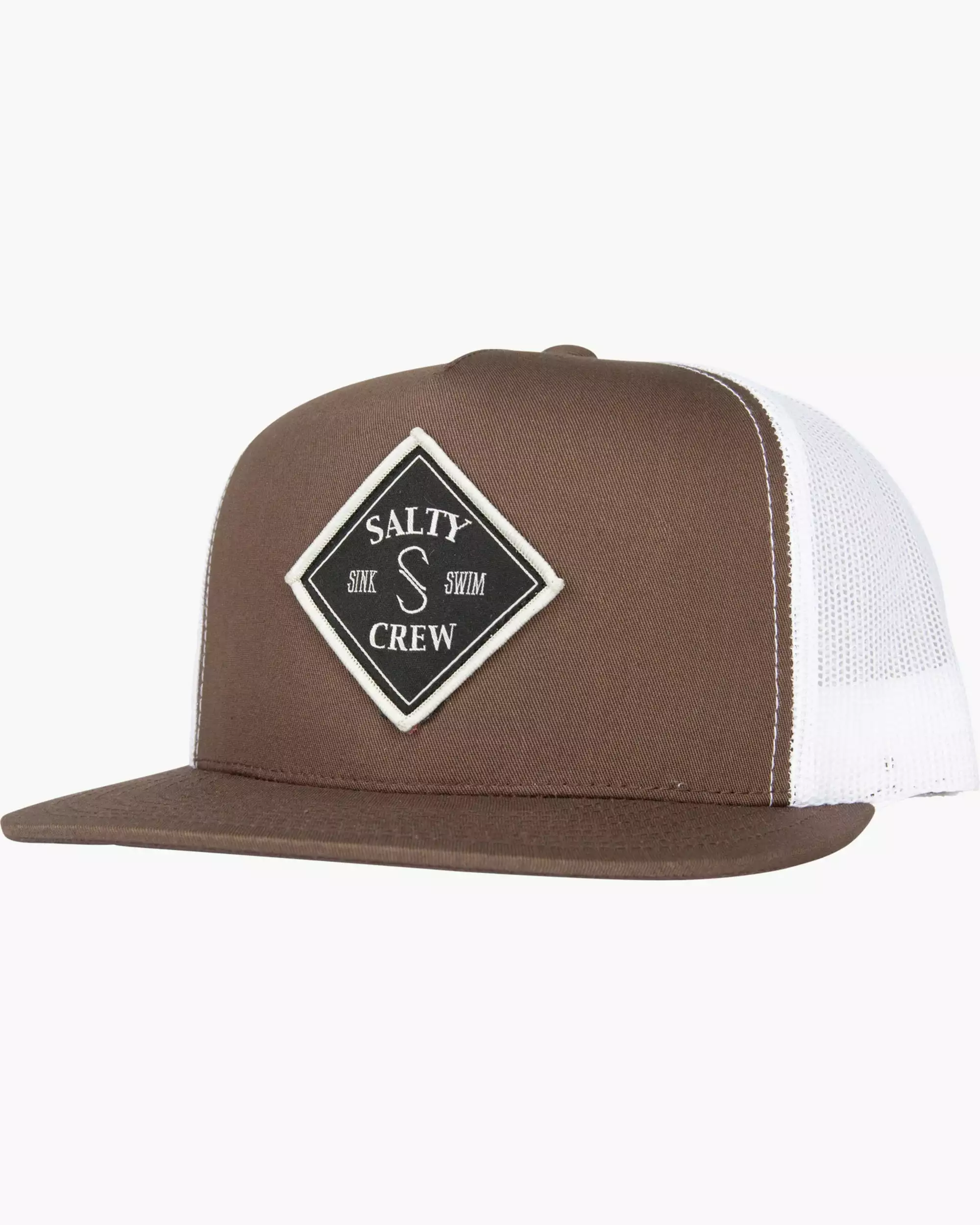 Saltycrew Salty Crew Tippet Trucker Hat Brown White 1 Saltycrew Salty Crew Tippet Trucker Hat Brown White
