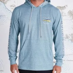 Saltycrew Salty Crew El Dorado Hood Tech Tee Blue