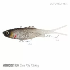 Samaki Vibelicious 125mm 27 Samaki Vibelicious 125mm -Reels Shop Samaki Vibelicious 125mm Silver Glitter