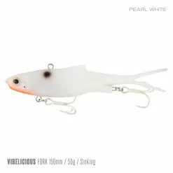 Samaki Vibelicious 150mm 25 Samaki Vibelicious 150mm -Reels Shop Samaki Vibelicious Pearl White