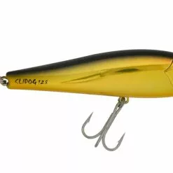 Halco Slidog 125 10 Halco Slidog 125 -Reels Shop Slidog 125 Chrome Gold Black Back