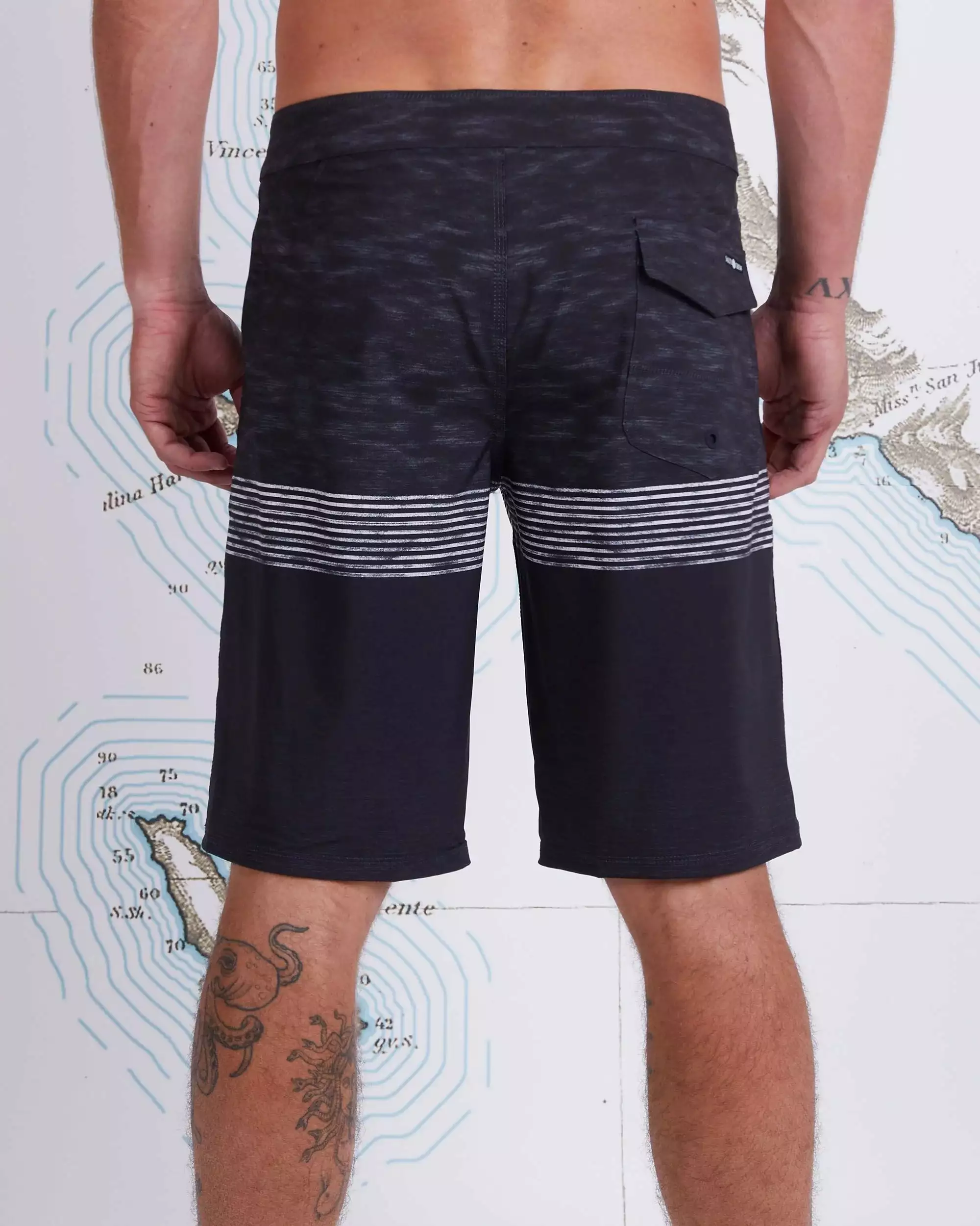Saltycrew Salty Crew Vessels Boardshort Black 2 Saltycrew Salty Crew Vessels Boardshort Black - Image 2