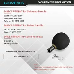 Gomexus EVA Power Knob 38mm 11 Gomexus EVA Power Knob 38mm -Reels Shop fitment infomation Gomexus ea38 1 800x bf2dbf41 bc6c 402e ae69 59b845506087