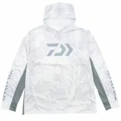 Daiwa Hex Hooded Jersey White