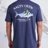 Saltycrew Salty Crew Rooster Premium SS Tee Harbor Blue